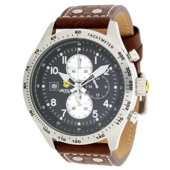 Outlet J. W. Hulme Co 45Mm Quartz Chronograph Leather Strap Watch Men's