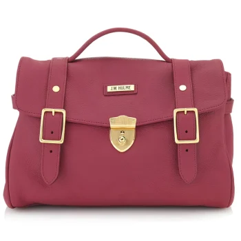 Online J. W. Hulme Co Blair Lock Satchel Pebble Leather