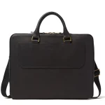 New J. W. Hulme Co Fremont Slim Briefcase Black Hanover