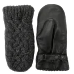 Online J. W. Hulme Co Hestra Ragnhild Cable Knit Leather Mitten