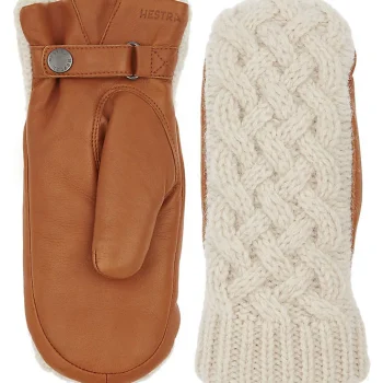 Online J. W. Hulme Co Hestra Ragnhild Cable Knit Leather Mitten