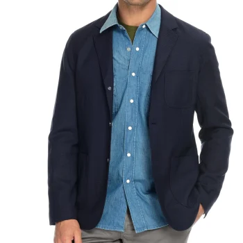 Clearance J. W. Hulme Co Hopsack Blazer Deep Navy