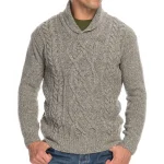Outlet J. W. Hulme Co Irelandseye Knitted Clonard Shawl Collar Cable Pullover