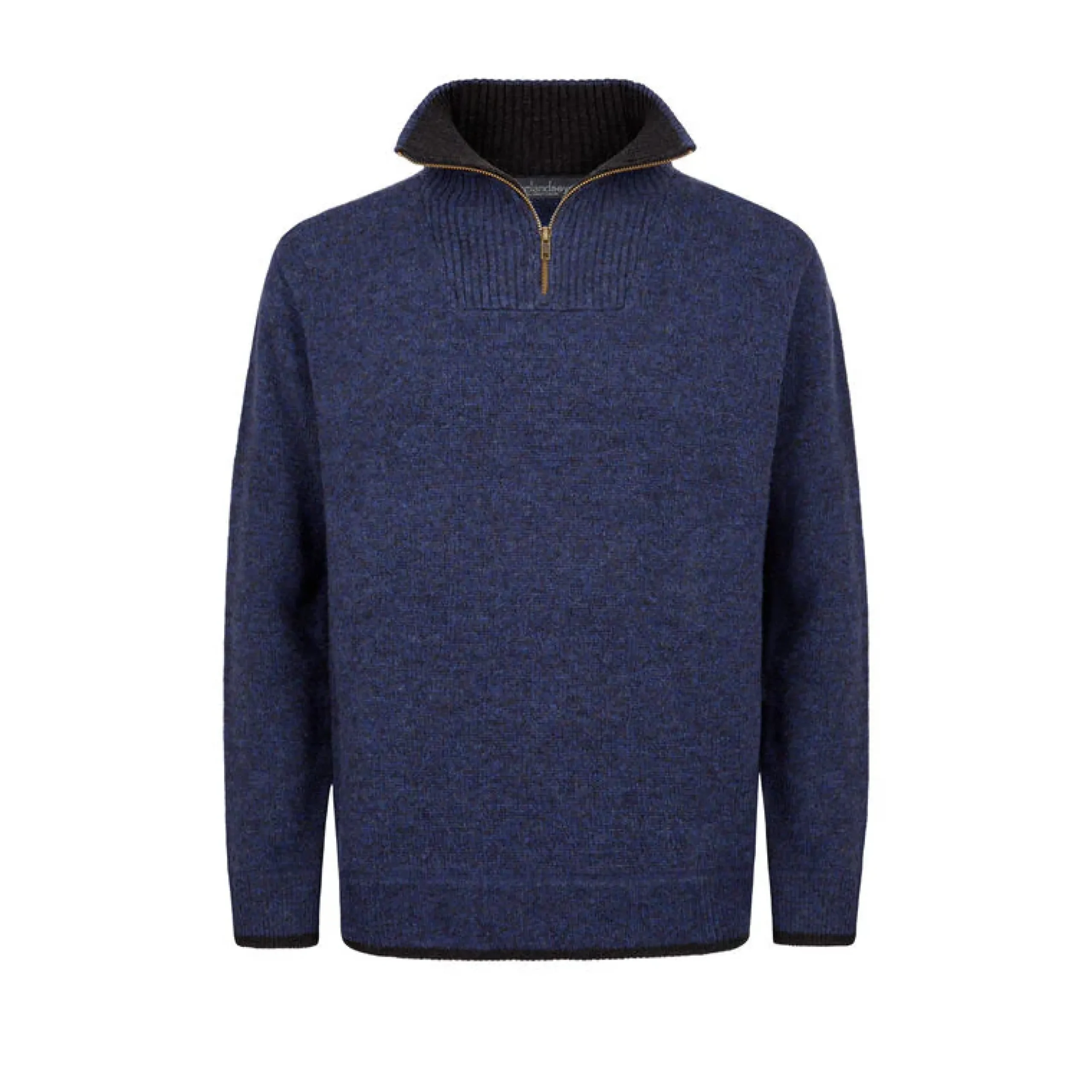 irelandseye-knitted-lambswool-kANoxzSW-1.webp Online J. W. Hulme Co Irelandseye Knitted Lambswool Half Zip Sweater Men's