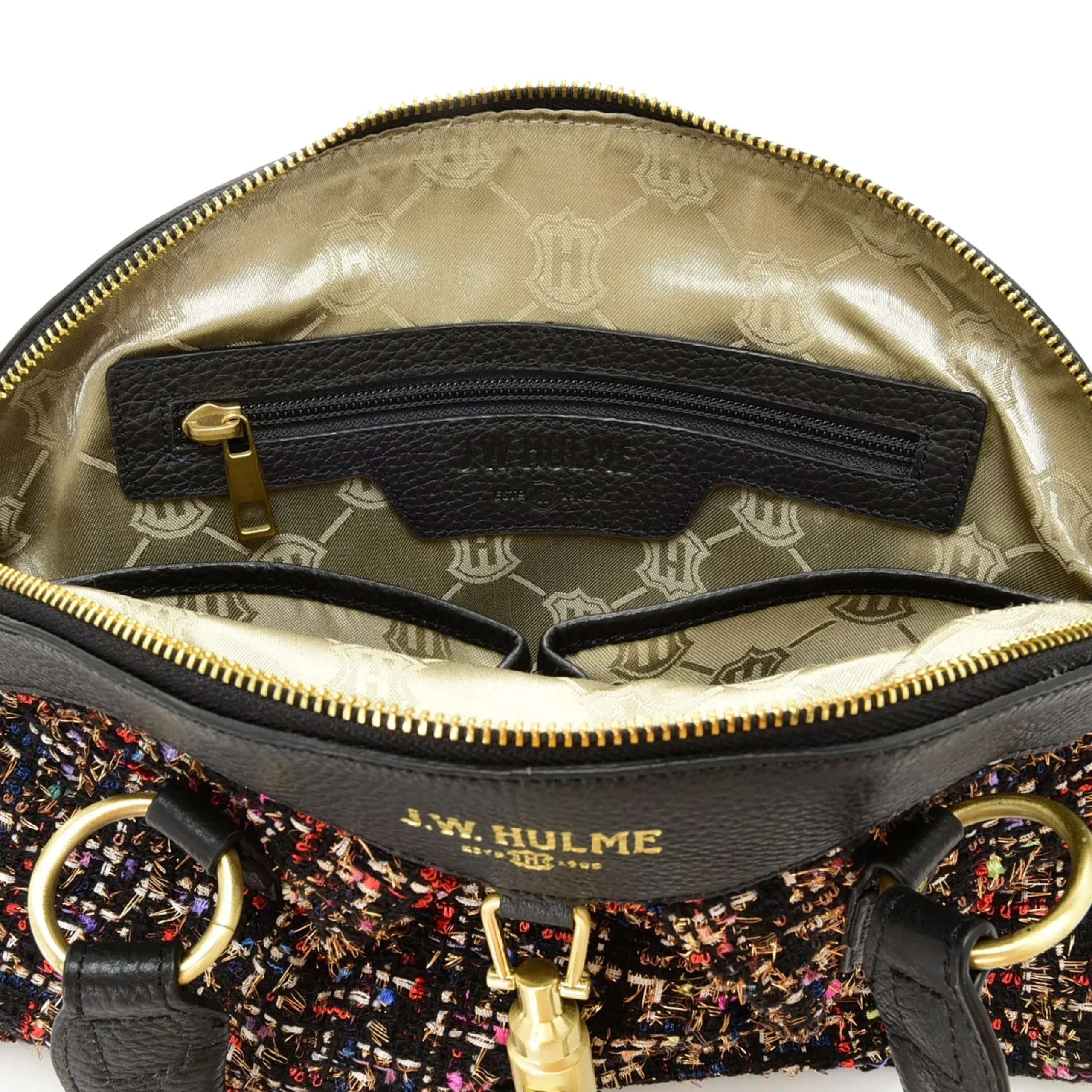 maureen-tweed-leather-dome-sa-QYRSkeTr-2.webp Online J. W. Hulme Co Maureen Tweed & Leather Dome Satchel