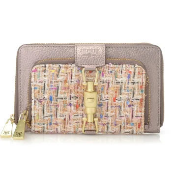 Online J. W. Hulme Co Maureen Tweed & Leather Rfid Checkbook Wallet