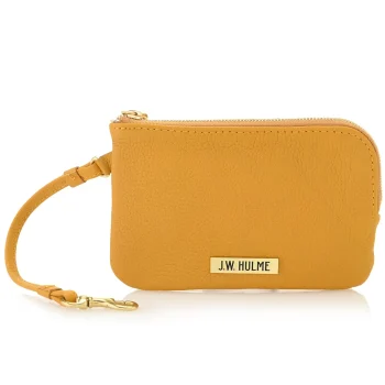 Clearance J. W. Hulme Co Pearl Zip Wristlet Pouch Pebble Leather