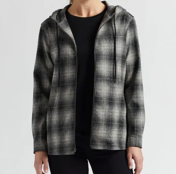 Best J. W. Hulme Co Pendleton Boyfriend Zip Hoodie Black Plaid