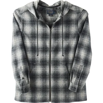 Sale J. W. Hulme Co Pendleton Boyfriend Zip Hoodie Black Plaid