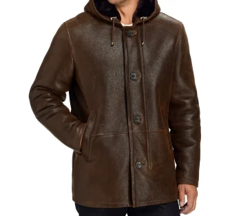 Best J. W. Hulme Co Shearling Hooded Coat