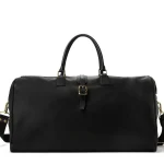 Clearance J. W. Hulme Co Zip Top Ranger Strap Duffel Chn Black Hanover